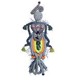 Кукла из одежды и павлопосадских платков Rusalka Blue Jeans 2 варинант исполнения - 1 | Loft Concept в Саратове