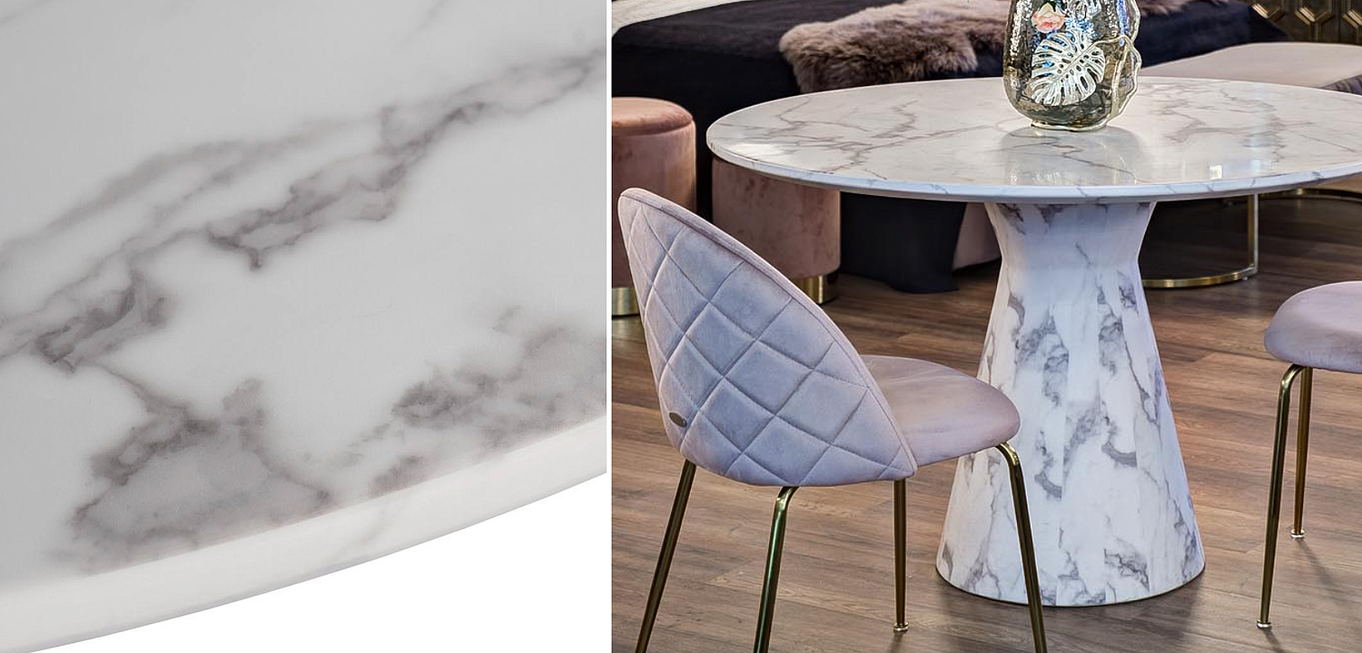 Обеденный стол Adongo White Обеденный стол Adongo White - Loft-Concept в Саратове