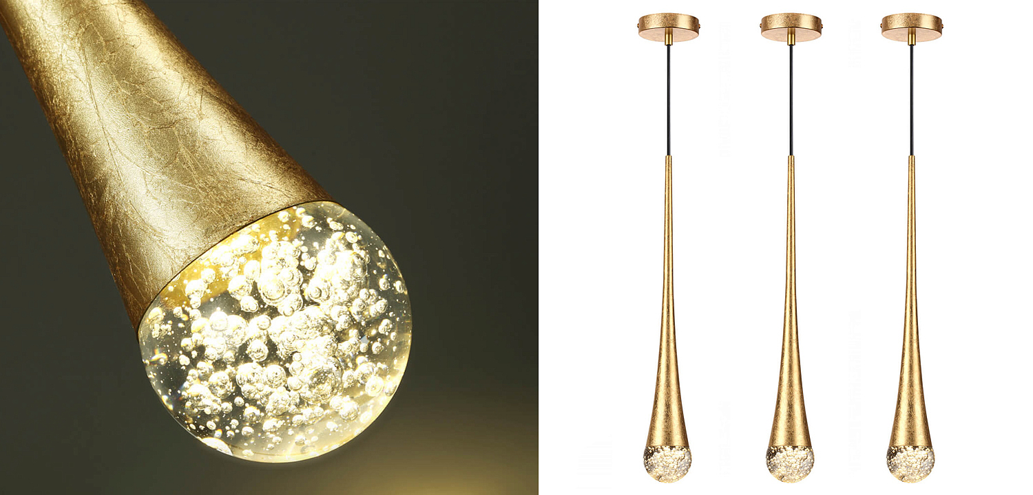 Подвесной светильник Golden Drop Lamp Подвесной светильник Golden Drop Lamp - Loft-Concept в Саратове