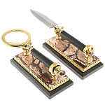 Настольный письменный набор из яшмы Manager Organizer варинант исполнения - 9 | Loft Concept в Саратове