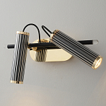 Бра с двумя цилиндрическими плафонами на магнитном креплении Bronze Concert варинант исполнения - 1 | Loft Concept в Саратове