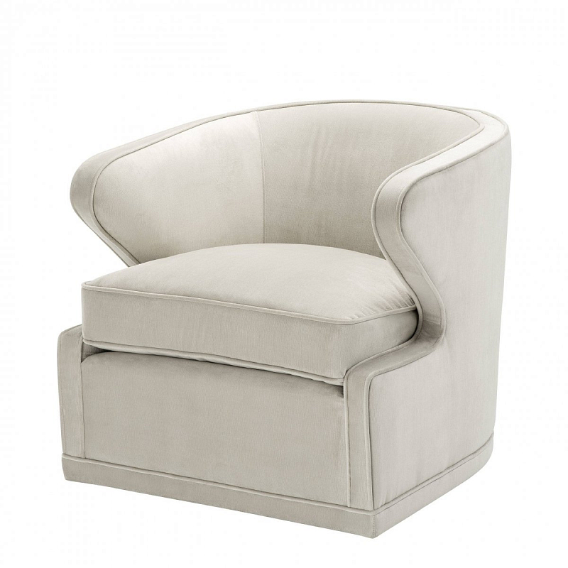 Кресло Eichholtz Chair Dorset Pebble Grey Белый в Саратове | Loft Concept 