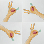 Плитка дизайнерская с рисунком Лимон варинант исполнения - 1 | Loft Concept в Саратове