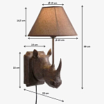 Бра Носорог Rhinoceros варинант исполнения - 7 | Loft Concept в Саратове