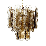 Люстра из круглых стеклянных элементов Vienna варинант исполнения - 1 | Loft Concept в Саратове