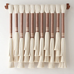 Плетеное настенное украшение с кистями Caballo Wall Hanging варинант исполнения - 3 | Loft Concept в Саратове