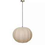 Подвесной светильник с бежевым тканевым абажуром Modern Textured Table Lamp варинант исполнения - 1 | Loft Concept в Саратове