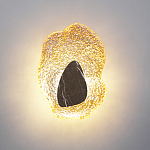 Бра с волнообразным стеклянным плафоном и вставкой из мрамора Liquid Stone варинант исполнения - 8 | Loft Concept в Саратове