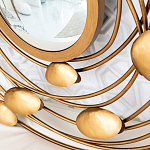 Зеркало в круглой раме украшенной раковинами с жемчугом Pearl in the Gleam варинант исполнения - 3 | Loft Concept в Саратове