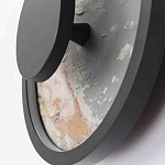 Бра круглое светодиодное с черной рамкой Stone Circle варинант исполнения - 3 | Loft Concept в Саратове