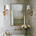 Зеркало прямоугольное в фактурной золотой раме Reflective Fabric варинант исполнения - 2 | Loft Concept в Саратове