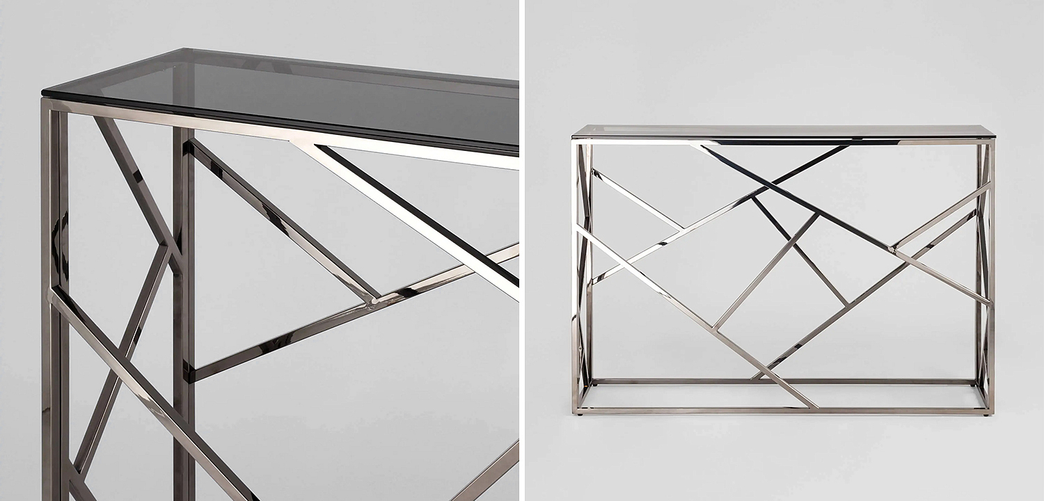 Консоль Geometry Serene Phoenix Dark Chrome Консоль Geometry Serene Phoenix Dark Chrome - Loft-Concept в Саратове