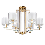 Люстра с 6-ю цилиндрическими плафонами из стекла Laurent варинант исполнения - 1 | Loft Concept в Саратове