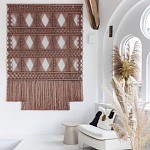 Панно Макраме коричневый цвет  варинант исполнения - 2 | Loft Concept в Саратове