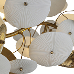 Люстра с белыми и золотистыми цветами G9 Dahlia Flowers Lamp варинант исполнения - 5 | Loft Concept в Саратове