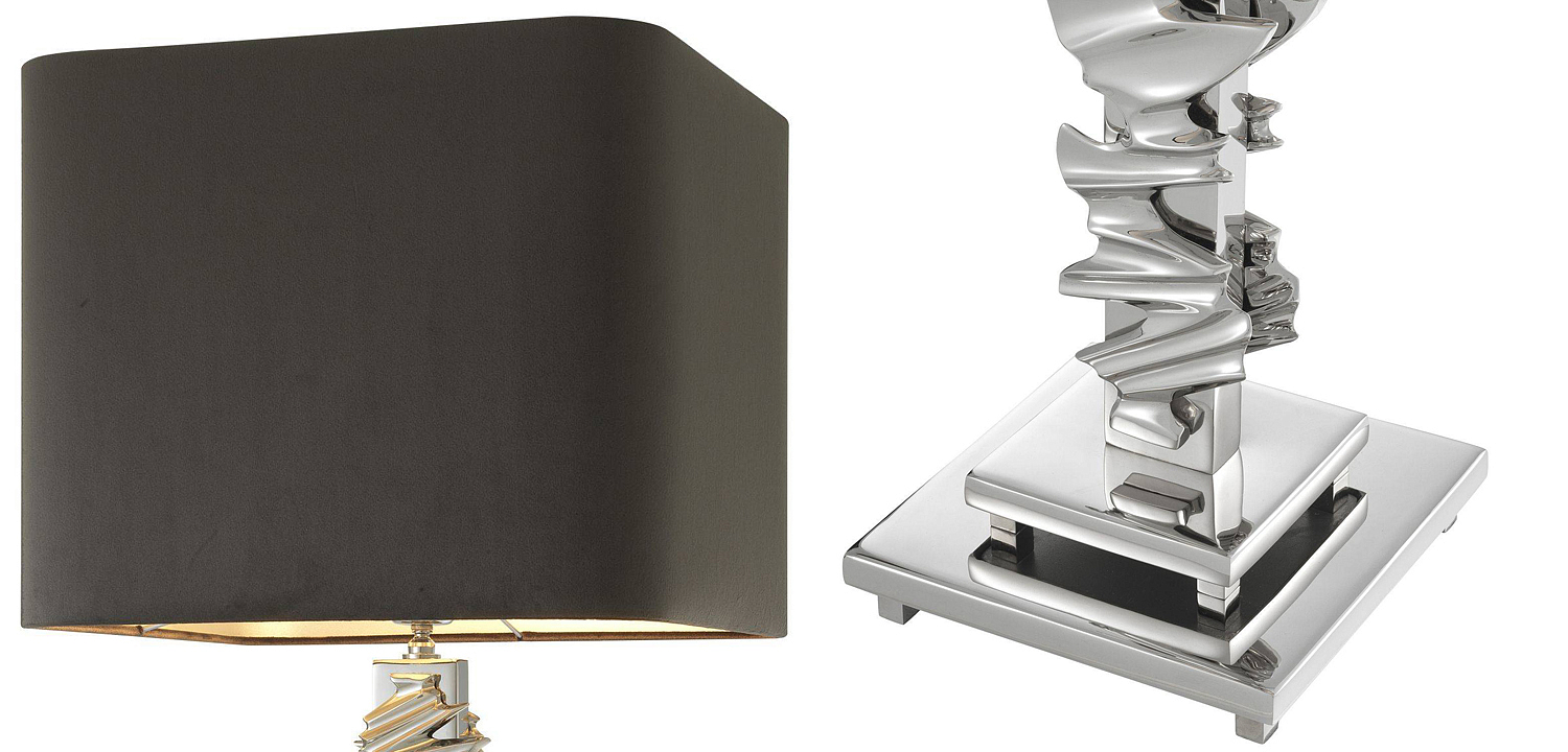 Настольная лампа Eichholtz Table Lamp Abruzzo Nickel Настольная лампа Eichholtz Table Lamp Abruzzo Nickel - Loft-Concept в Саратове