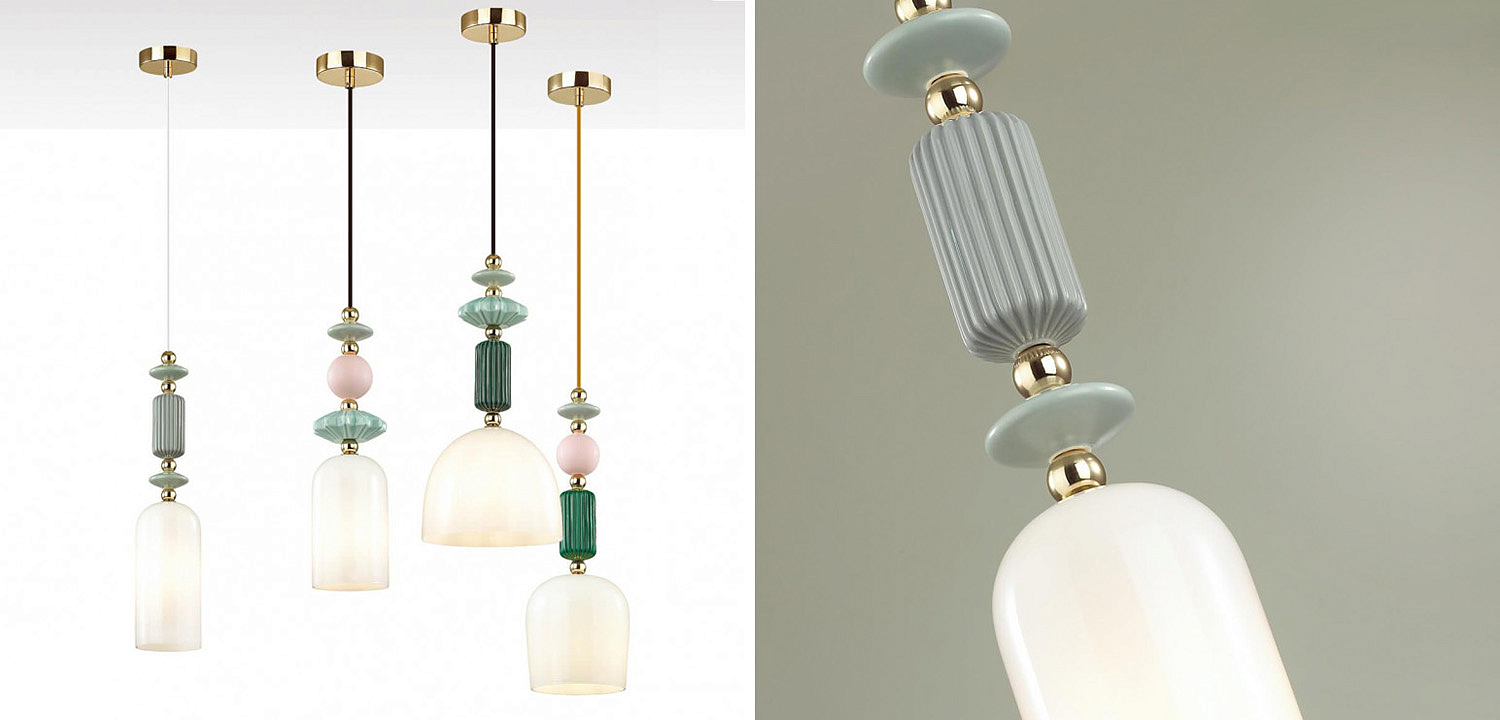 Подвесной светильник Iris hanging lamp gray Подвесной светильник Iris hanging lamp gray - Loft-Concept в Саратове