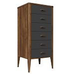 Комод из массива бука с 6-ю ящиками Tasteful Furniture варинант исполнения - 1 | Loft Concept в Саратове