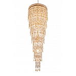 Люстра многоярусная каскадная с хрустальными подвесками Roul Crystal Light варинант исполнения - 5 | Loft Concept в Саратове