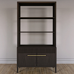 Стеллаж Primo с ящиками Темный орех варинант исполнения - 1 | Loft Concept в Саратове