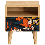 Прикроватная тумба с изображением на ящике Elise Nightstand варинант исполнения - 9 | Loft Concept в Саратове