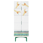 Тумба белая с рисунком Tall Forest Ok White варинант исполнения - 1 | Loft Concept в Саратове