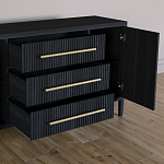 Буфет Primo с тремя ящиками и двумя фасадами Черный дуб варинант исполнения - 4 | Loft Concept в Саратове