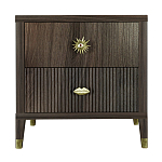 Тумба прикроватная с двумя ящиками Elsa Dreams Walnut варинант исполнения - 5 | Loft Concept в Саратове