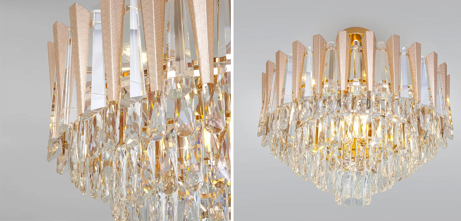 Потолочная люстра Crystal Edge Chandelier Потолочная люстра Crystal Edge Chandelier - Loft-Concept в Саратове