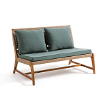 Садовый 2-х местный диван с каркасом из акации Green варинант исполнения - 1 | Loft Concept в Саратове