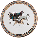 Чайный сервиз из фарфора с изображением лошадей на 6 персон 15 предметов Porcelain Horse Set  варинант исполнения - 6 | Loft Concept в Саратове