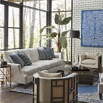 Приставной стол с металлическим золотым  основанием и чёрной столешницей Paradigm варинант исполнения - 2 | Loft Concept в Саратове