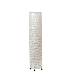 Торшер из перламутра на металлическом каркасе Indonesian Cylinder варинант исполнения - 4 | Loft Concept в Саратове