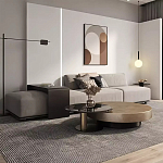 Комплект их 2-х круглых дизайнерских журнальных столов Difelap варинант исполнения - 2 | Loft Concept в Саратове