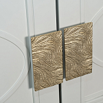 Шкаф бежевый двухдверный с полками и штангой Eccentricity варинант исполнения - 3 | Loft Concept в Саратове