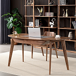 Стол рабочий округлой формы с ящиком  Working Moonnut Table варинант исполнения - 1 | Loft Concept в Саратове