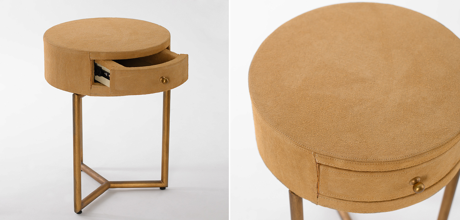 Приставной стол Suede Side Table Приставной стол Suede Side Table - Loft-Concept в Саратове