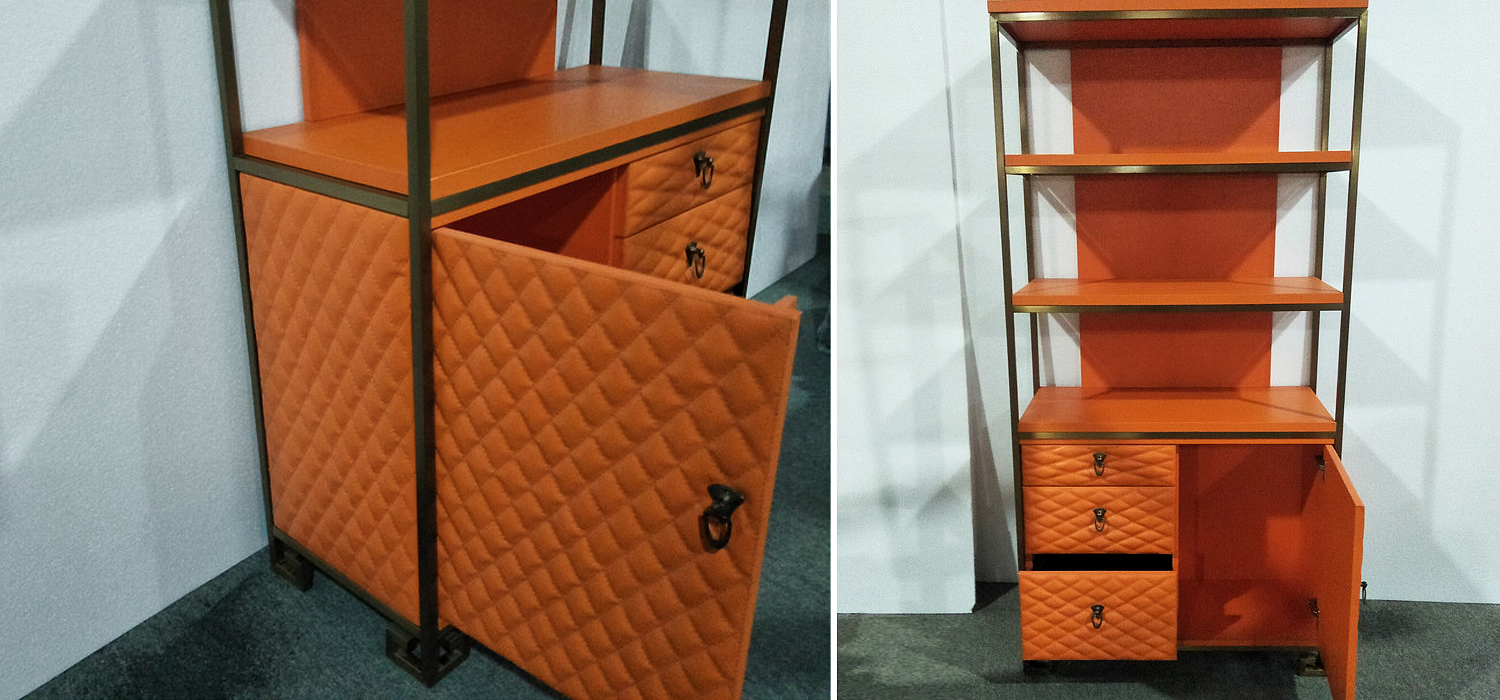 Стеллаж Bookcase Leather Capitone Стеллаж Bookcase Leather Capitone - Loft-Concept в Саратове
