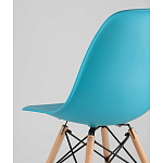 Пластиковый стул на ножках из массива бука Eames Torquoise варинант исполнения - 3 | Loft Concept в Саратове