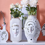 Ваза с золотисто-белыми фрагментами Faces of Imagination варинант исполнения - 3 | Loft Concept в Саратове