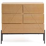 Комод с геометрическим рисунком на ящиках Anders Light Wood варинант исполнения - 2 | Loft Concept в Саратове