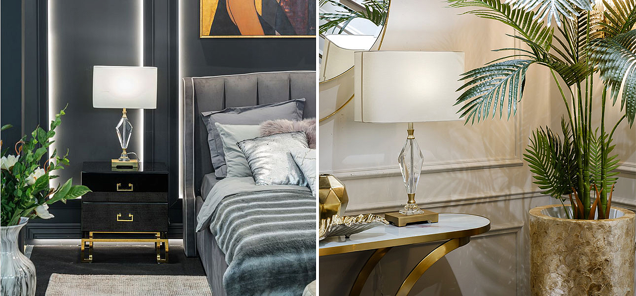Настольная лампа Glass Diamond Decor Настольная лампа Glass Diamond Decor - Loft-Concept в Саратове