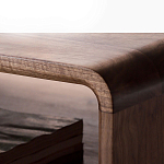 Кофейный стол из дерева с ящиком и нишей для хранения Coffee Walnut Table варинант исполнения - 6 | Loft Concept в Саратове