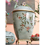 Ваза с крышкой и цветочным узором Genuine Chinese Classics варинант исполнения - 5 | Loft Concept в Саратове