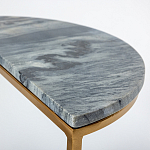 Кофейный столик с подстольем из металла Halves варинант исполнения - 2 | Loft Concept в Саратове