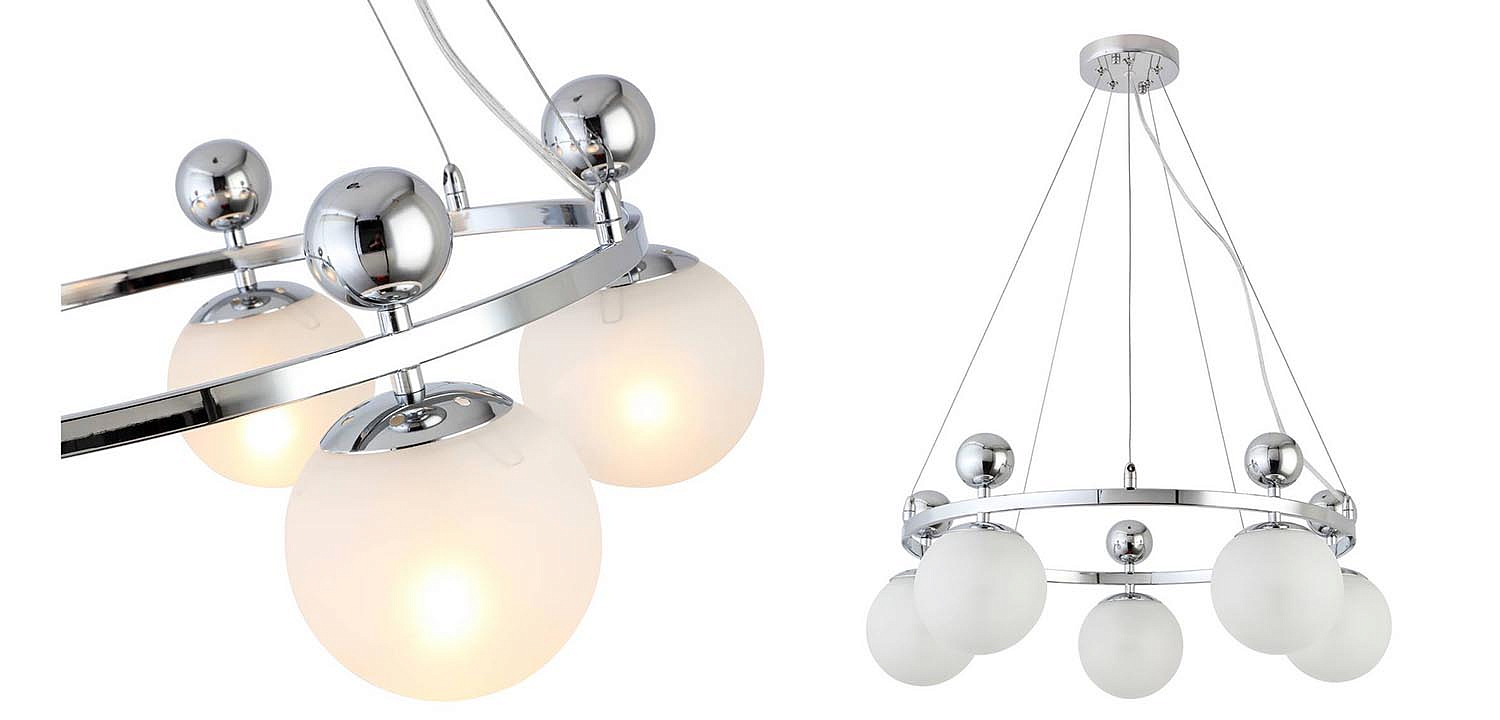 Люстра Demian Chrome Chandelier Люстра Demian Chrome Chandelier - Loft-Concept в Саратове