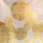 Обои ручная роспись в стиле Арт-деко Namban Colourway SC-289 on gold gilded paper варинант исполнения - 2 | Loft Concept в Саратове