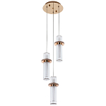 Подвесной светильник золото Trio Odile Acrylic Tube Hanging Lamp Gold варинант исполнения - 3 | Loft Concept в Саратове