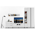 Полка навесная белая открытая Strict Lines  варинант исполнения - 6 | Loft Concept в Саратове