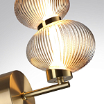 Бра с 2-мя рифлеными стеклянными шарами Marcelh Light варинант исполнения - 8 | Loft Concept в Саратове